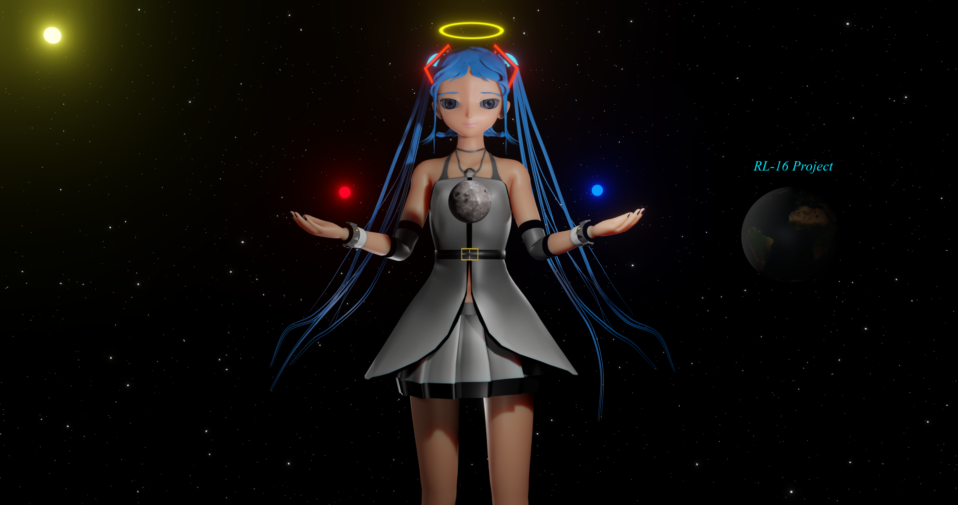 Hatsune Miku Blender Moon Night by RL-16 Project