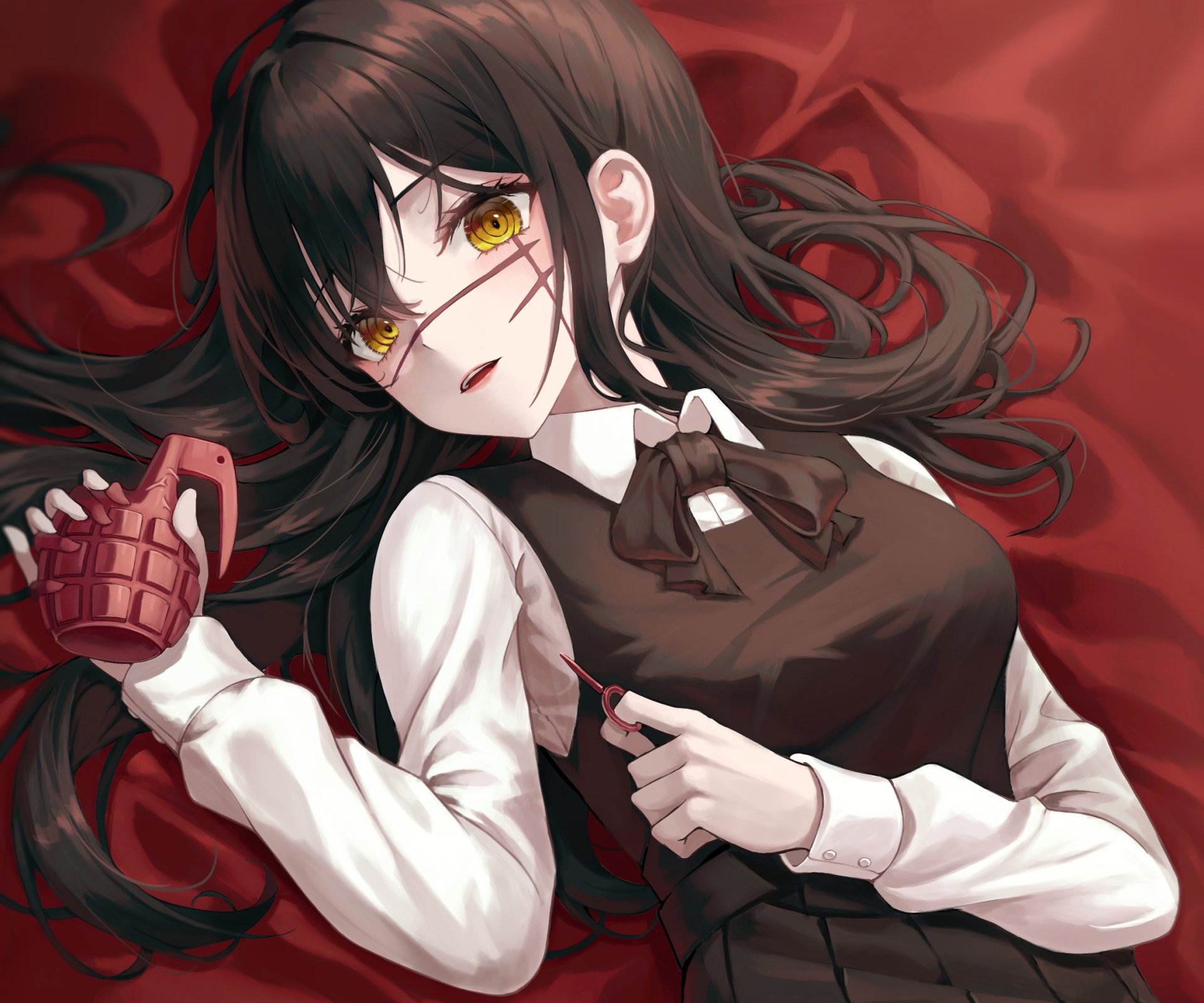 Download Asa Mitaka Anime Chainsaw Man HD Wallpaper