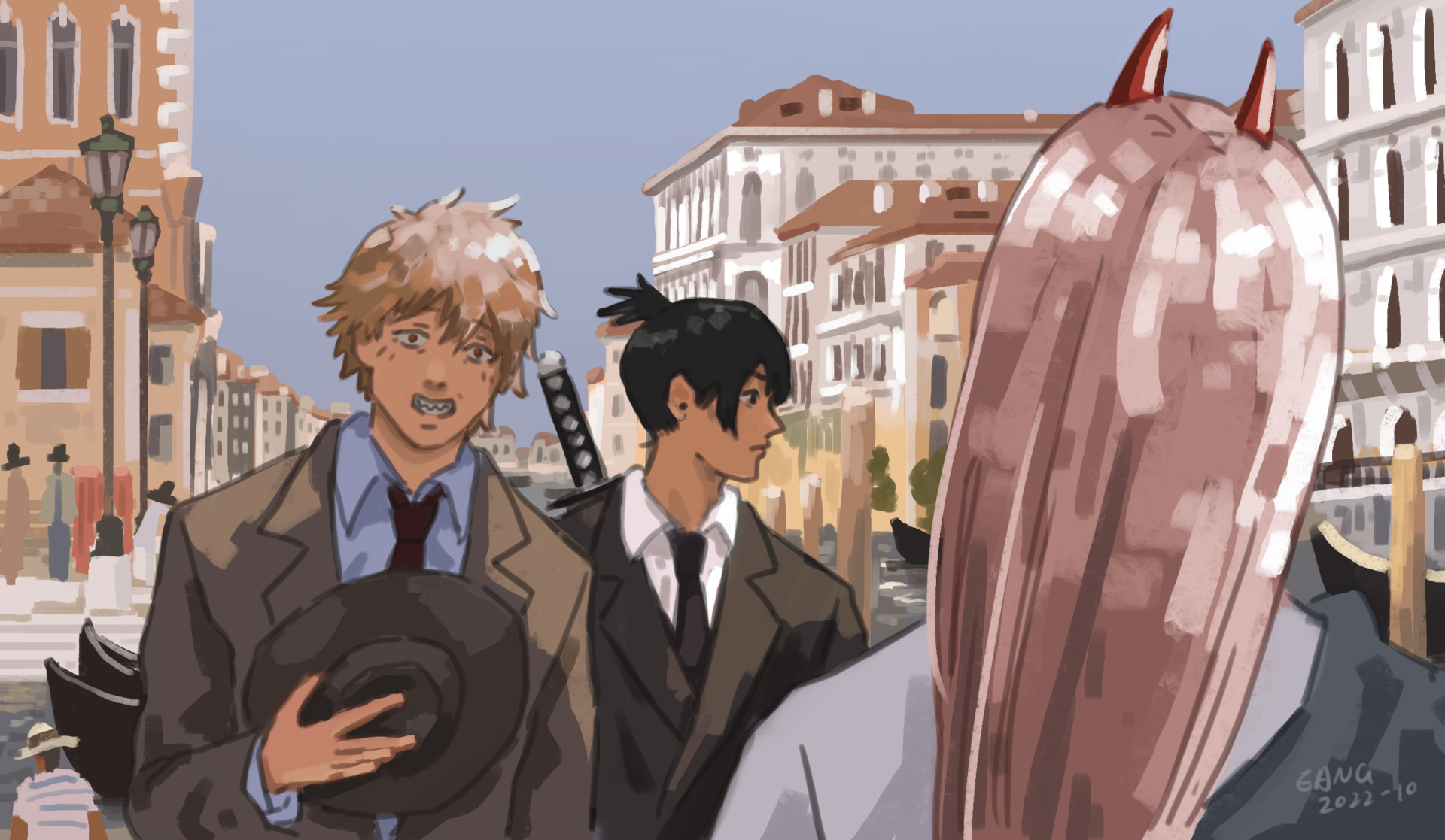 Download Power (Chainsaw Man) Aki Hayakawa Denji (Chainsaw Man) Anime Chainsaw Man HD Wallpaper by EANG