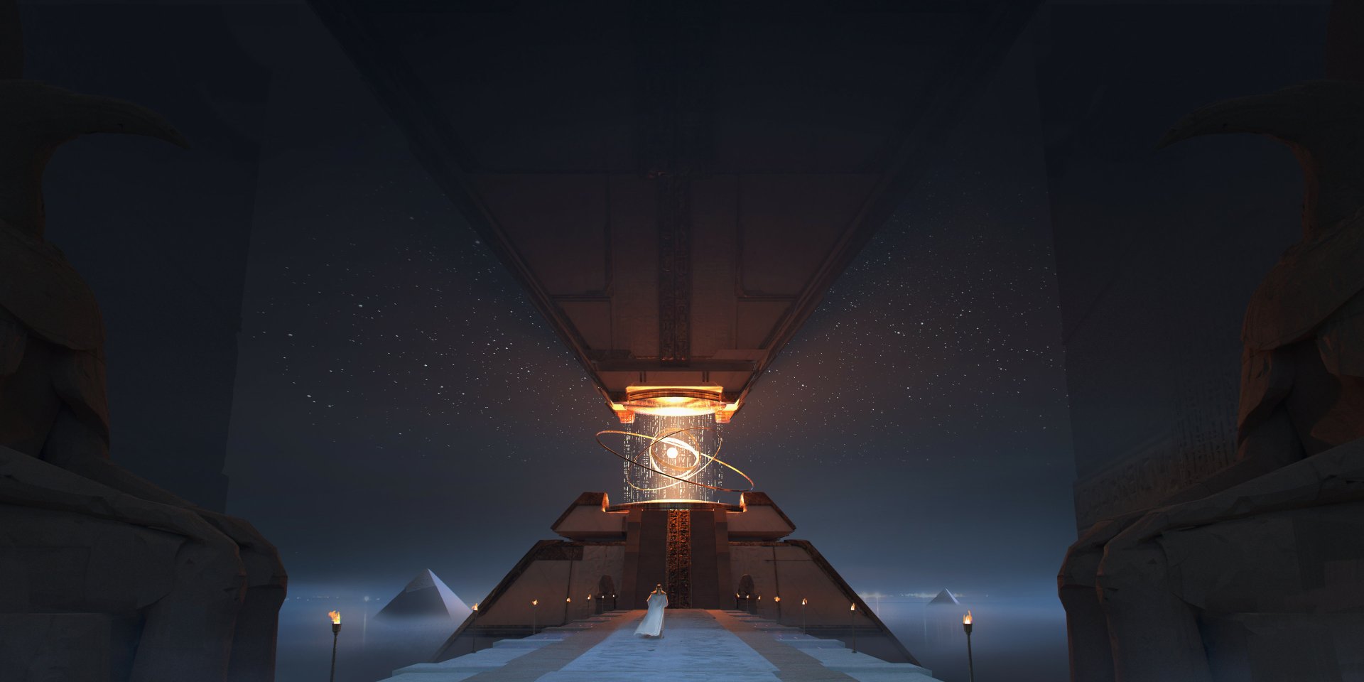 Download Fantasy Temple HD Wallpaper by Tai Le