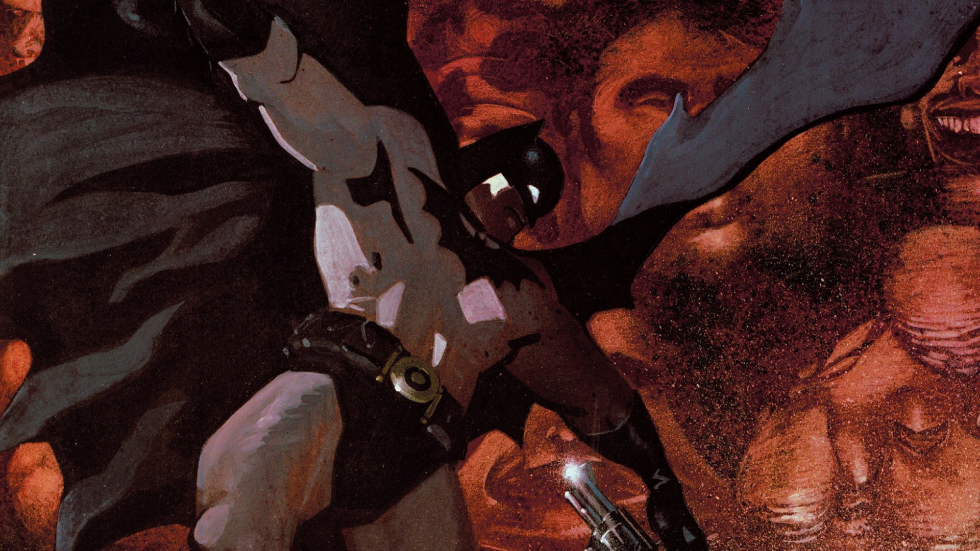 Download Comic Batman: Faces HD Wallpaper by Matt Wagner