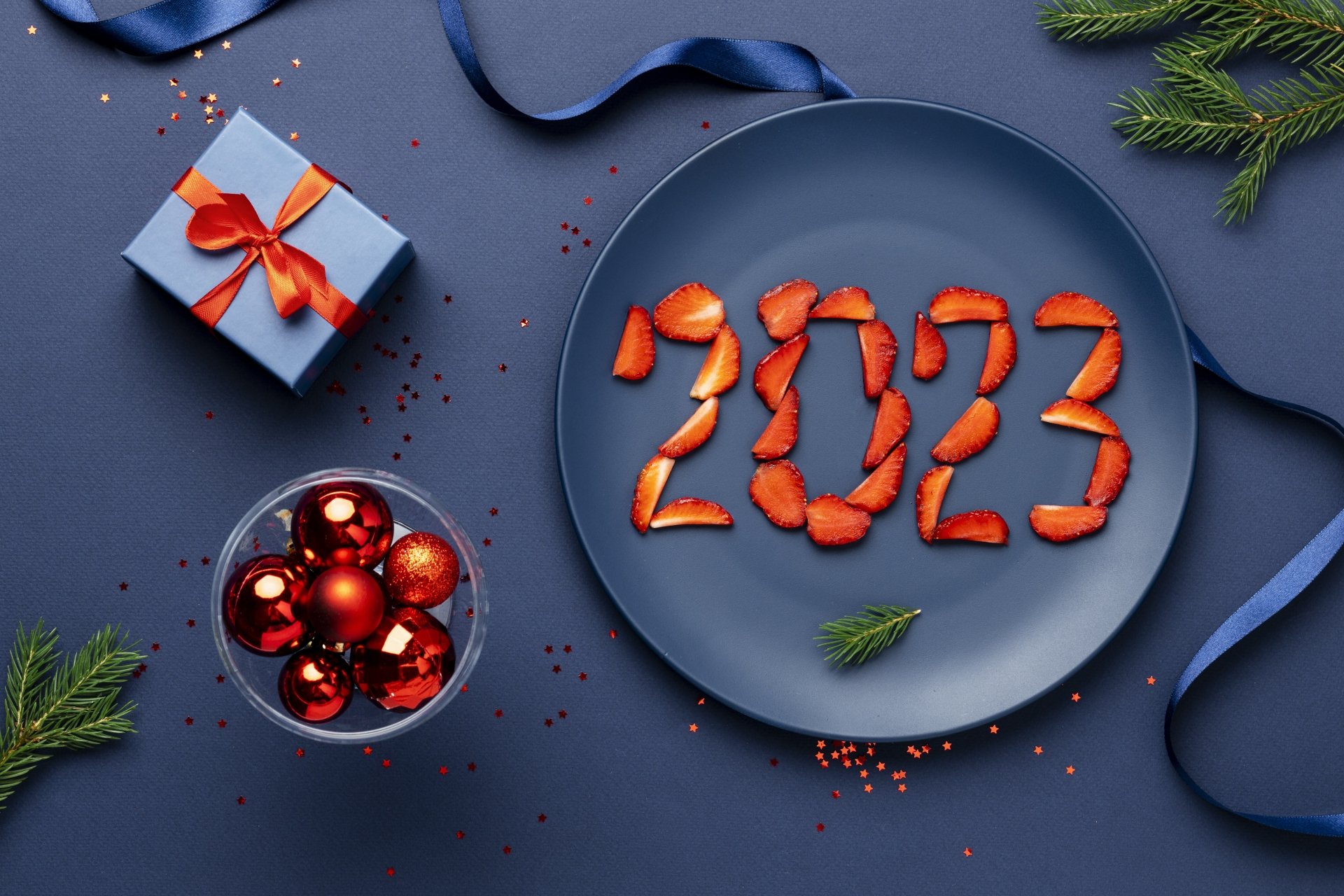 Download Holiday New Year 2023 4k Ultra HD Wallpaper