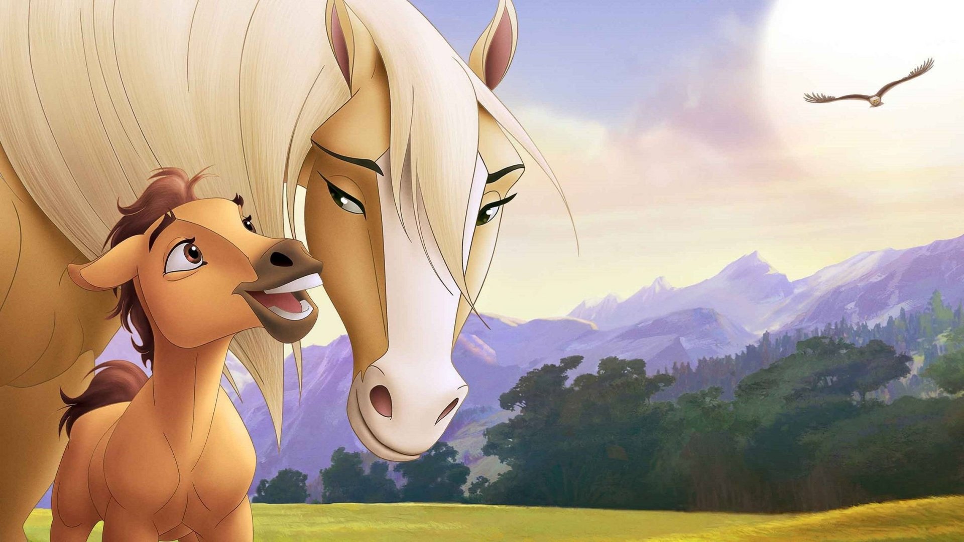 Download Eagle Cute Horse Movie Spirit: Stallion Of The Cimarron HD Wallpaper