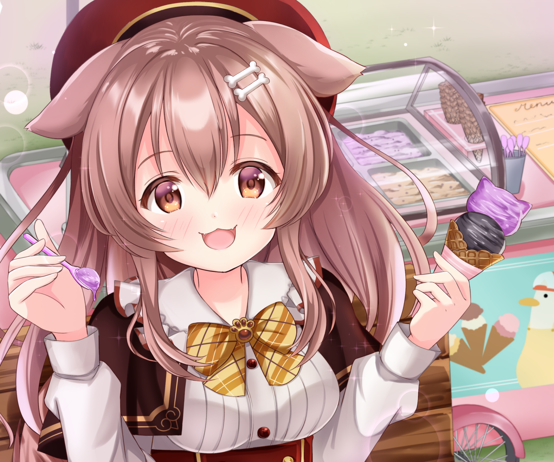 Download Inugami Korone Hololive Anime Virtual Youtuber HD Wallpaper
