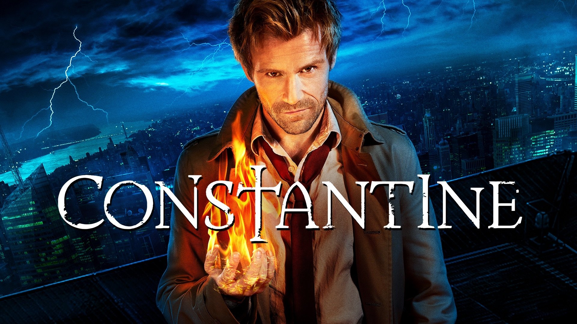 Matt Ryan as John Constantine in a striking HD desktop wallpaper and background.