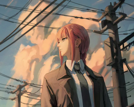 Makima (Chainsaw Man) Anime Chainsaw Man HD Desktop Wallpaper | Background Image