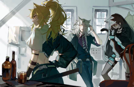 Siege (Arknights) Indra (Arknights) video game Arknights HD Desktop Wallpaper | Background Image