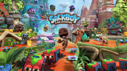 video game Sackboy: A Big Adventure HD Desktop Wallpaper | Background Image