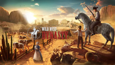 video game Wild West Dynasty HD Desktop Wallpaper | Background Image
