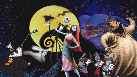 Sally (The Nightmare Before Christmas) Jack Skellington movie The Nightmare Before Christmas HD Desktop Wallpaper | Background Image