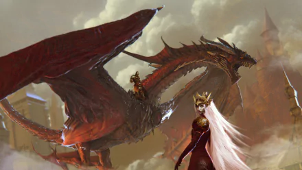 dragon Caraxes TV Show House of the Dragon HD Desktop Wallpaper | Background Image