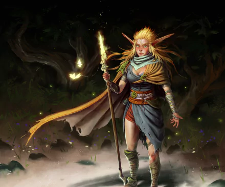  Elf Druid by Dimitris Iliopoulos