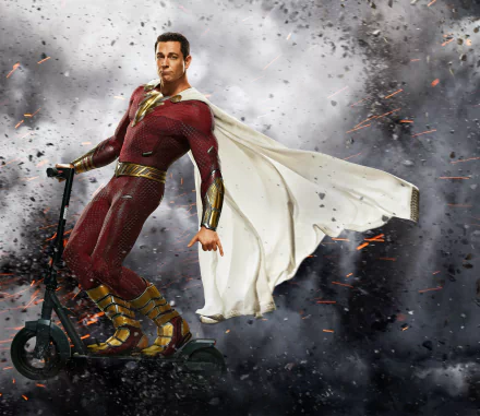 Shazam (DC Comics) Zachary Levi movie Shazam! Fury of the Gods HD Desktop Wallpaper | Background Image