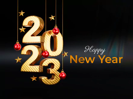 Happy New Year holiday New Year 2023 HD Desktop Wallpaper | Background Image