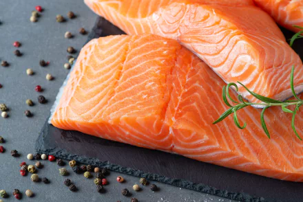 salmon food fish HD Desktop Wallpaper | Background Image