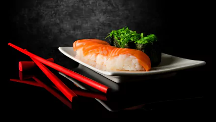 chopsticks food sushi HD Desktop Wallpaper | Background Image