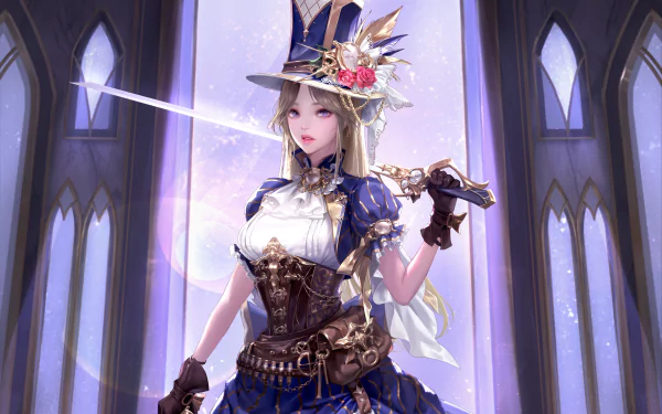 fantasy woman warrior HD Desktop Wallpaper | Background Image