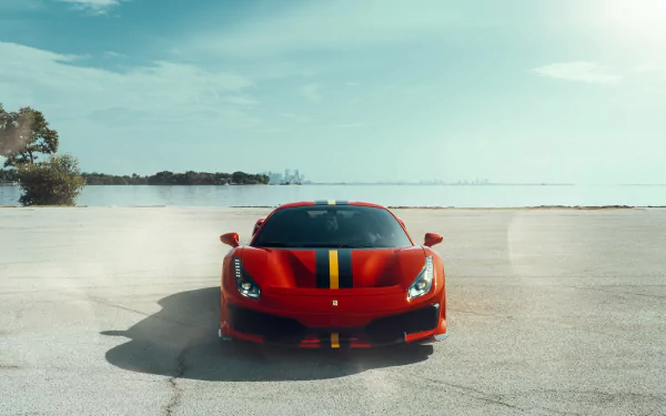 vehicle Ferrari 488 Pista HD Desktop Wallpaper | Background Image