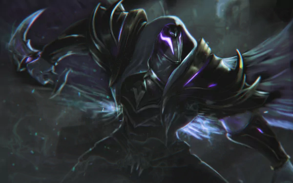 Dark and mysterious Pyke character from League of Legends showcased in a high-definition desktop wallpaper and background.