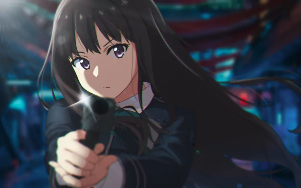 Takina Inoue Anime Lycoris Recoil HD Desktop Wallpaper | Background Image