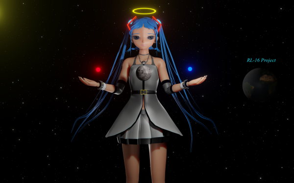 Anime Vocaloid Hatsune Miku Blue Eyes Blue Hair Blender 3D HD Wallpaper | Background Image