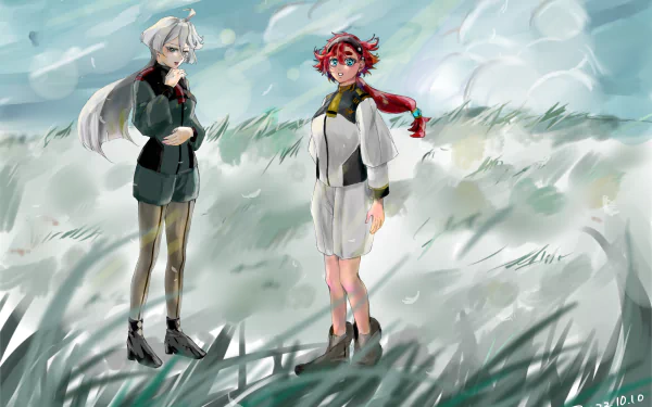 Suletta Mercury Miorine Rembran Anime Mobile Suit Gundam: The Witch from Mercury HD Desktop Wallpaper | Background Image