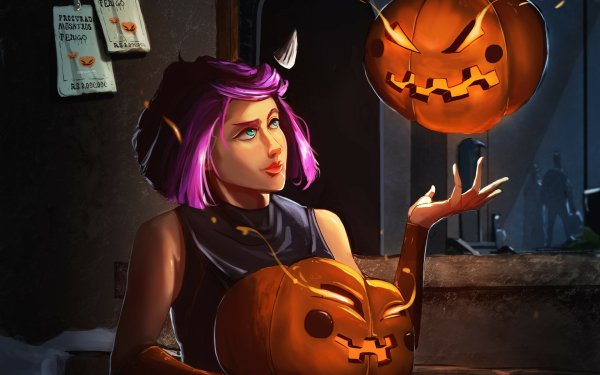 Holiday Halloween Jack-O'-Lantern HD Wallpaper | Background Image