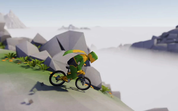 video game Lonely Mountains: Downhill HD Desktop Wallpaper | Background Image