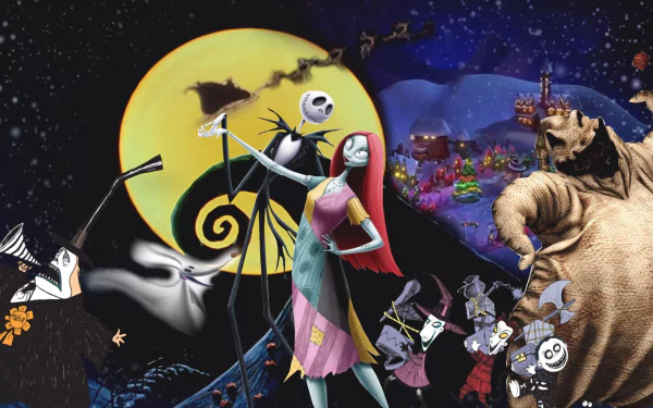 Sally (The Nightmare Before Christmas) Jack Skellington movie The Nightmare Before Christmas HD Desktop Wallpaper | Background Image