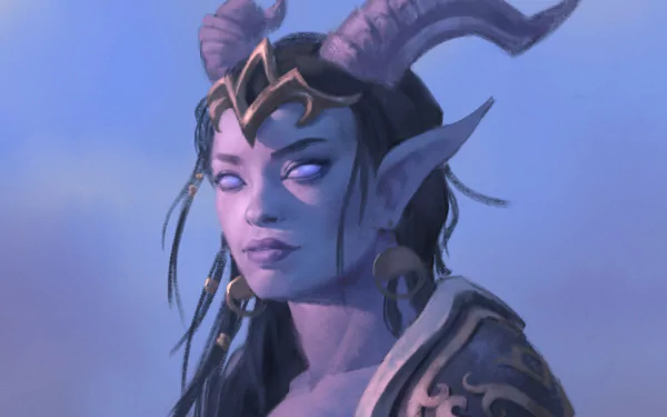  World of Warcraft - Draenei Portrait by Joseph Weston