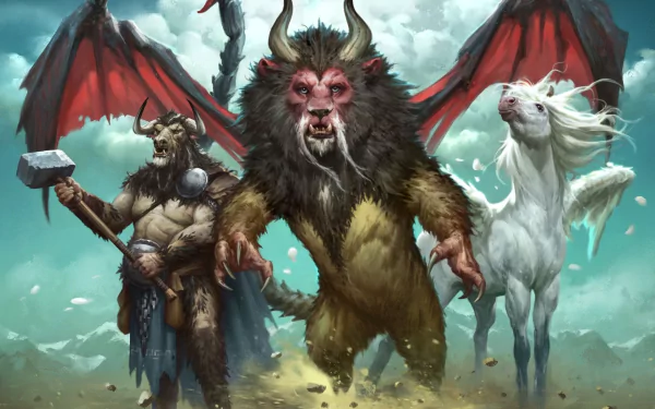 pegasus minotaur fantasy chimera HD Desktop Wallpaper | Background Image