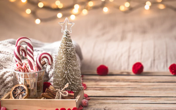 candy cane holiday Christmas HD Desktop Wallpaper | Background Image
