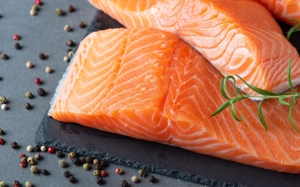 salmon food fish HD Desktop Wallpaper | Background Image