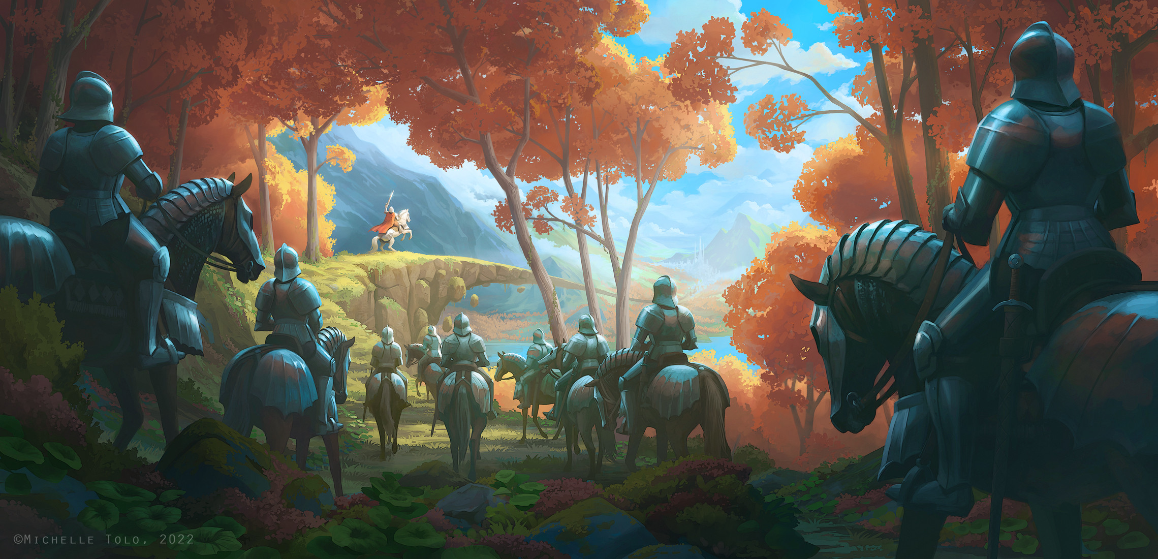 Download Fantasy Knight HD Wallpaper by Michelle Tolo