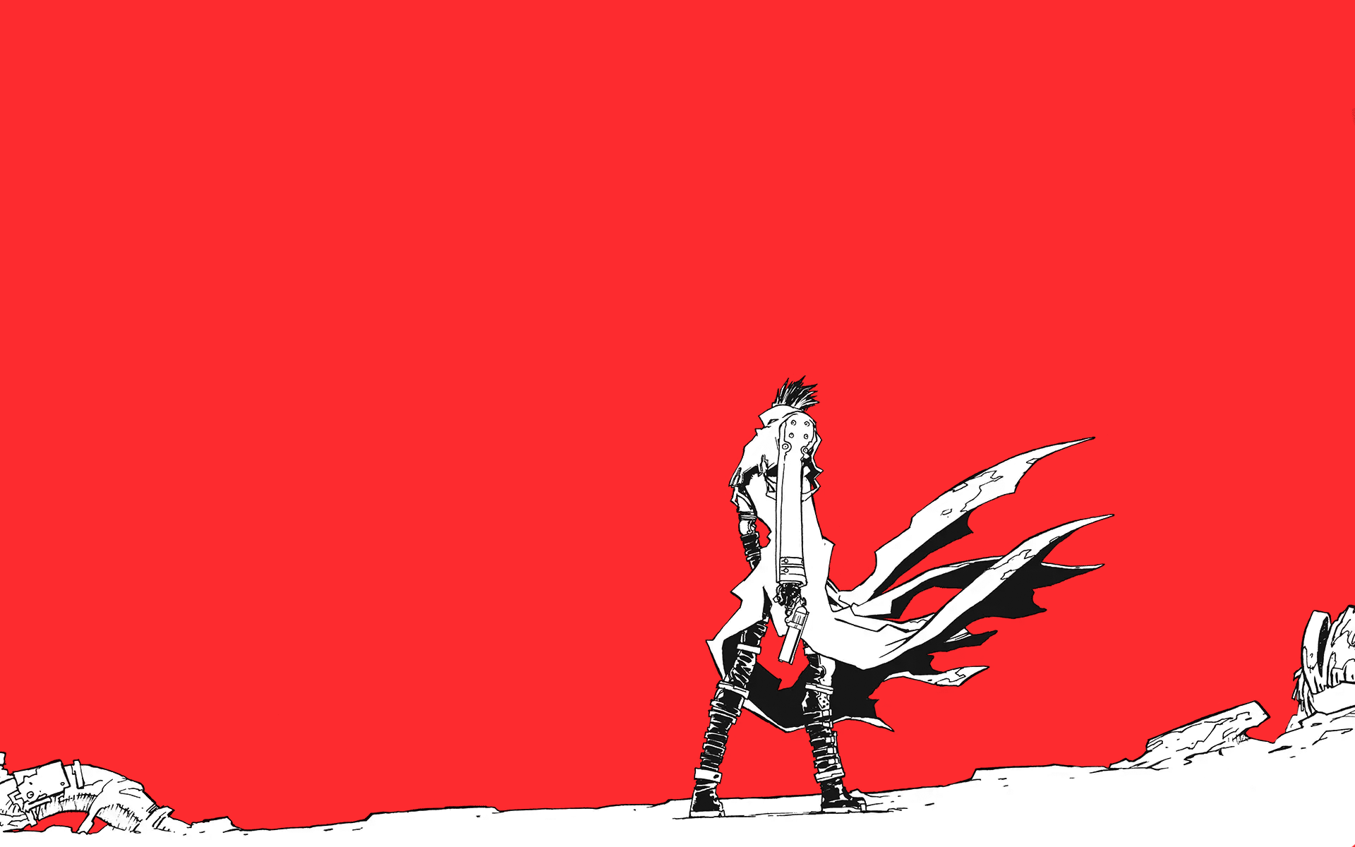 Trigun Vash the Stampede Dark Red Wallpapers - Trigun Wallpapers