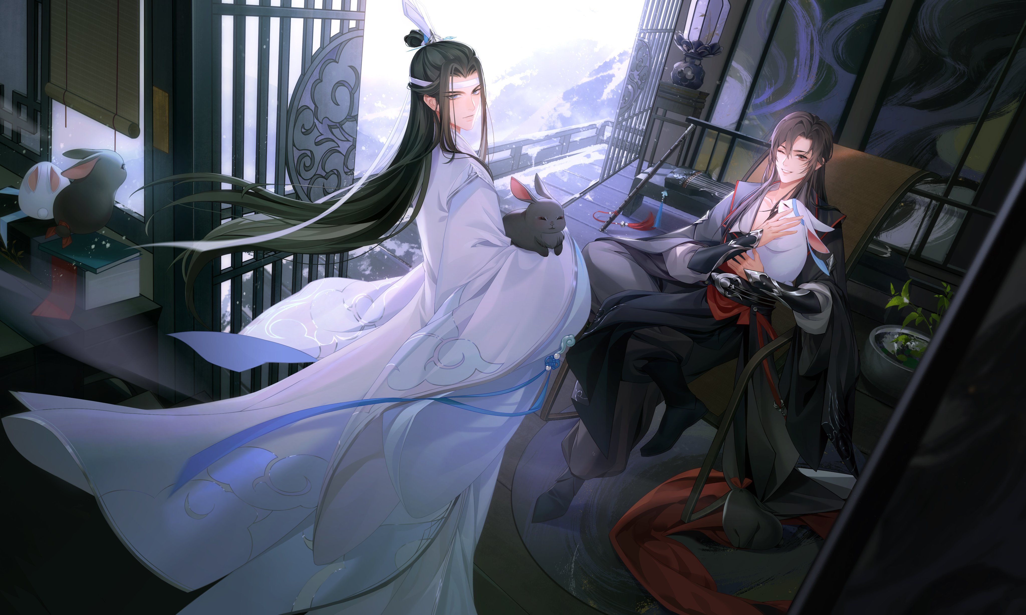 Download Wei WuXian, Lan WangJi, winter, Mo Dao Zu Shi, manga, Grandmaster  of Demonic Cultivation, The Founder of Diabolism, artwork, Wei Ying, Lan  Zhan, Wei WuXian Mo Dao Zu Shi, Lan Wangji