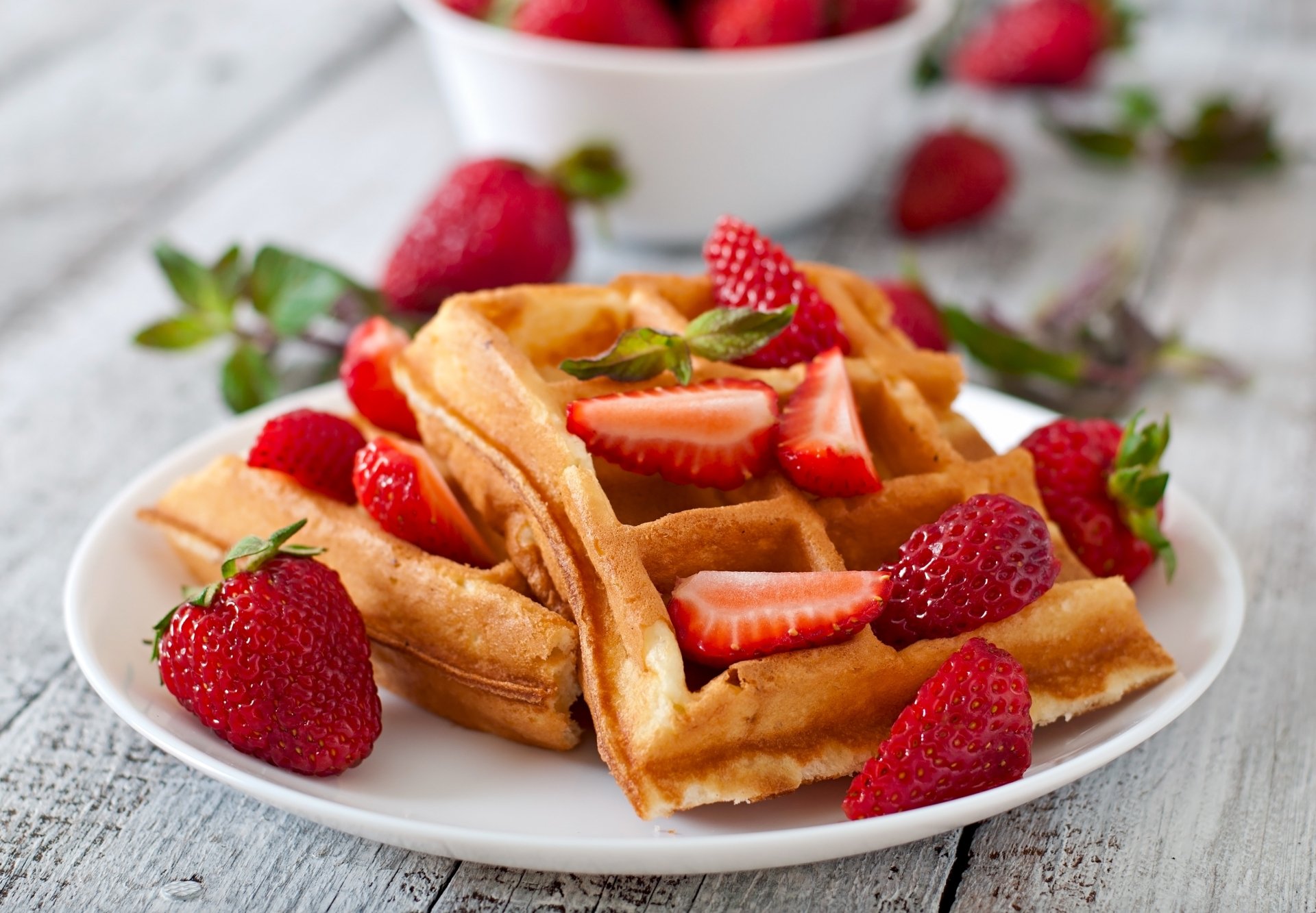 Download Food Waffle 4k Ultra HD Wallpaper