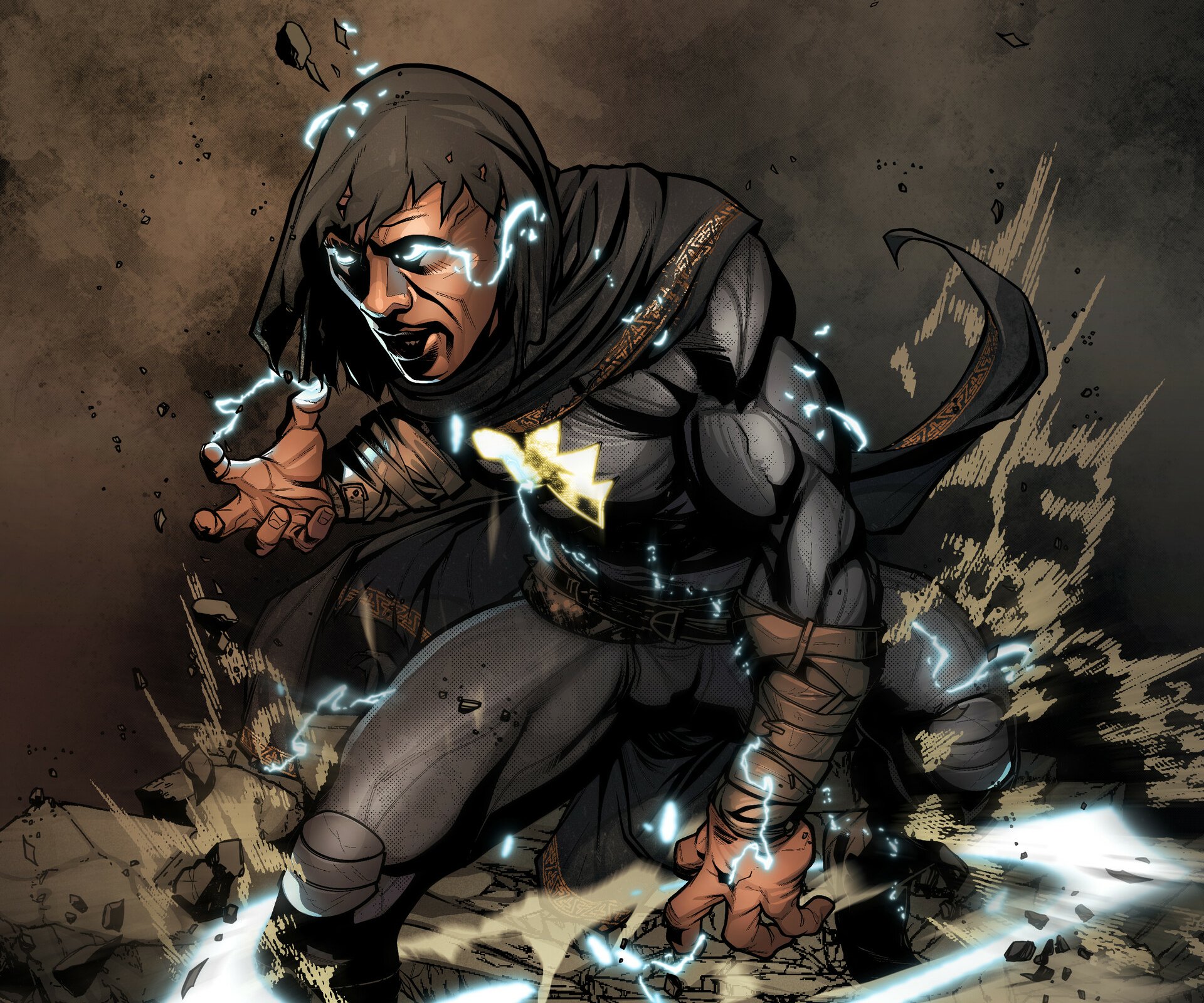 Download Comic Black Adam HD Wallpaper by George Quadros