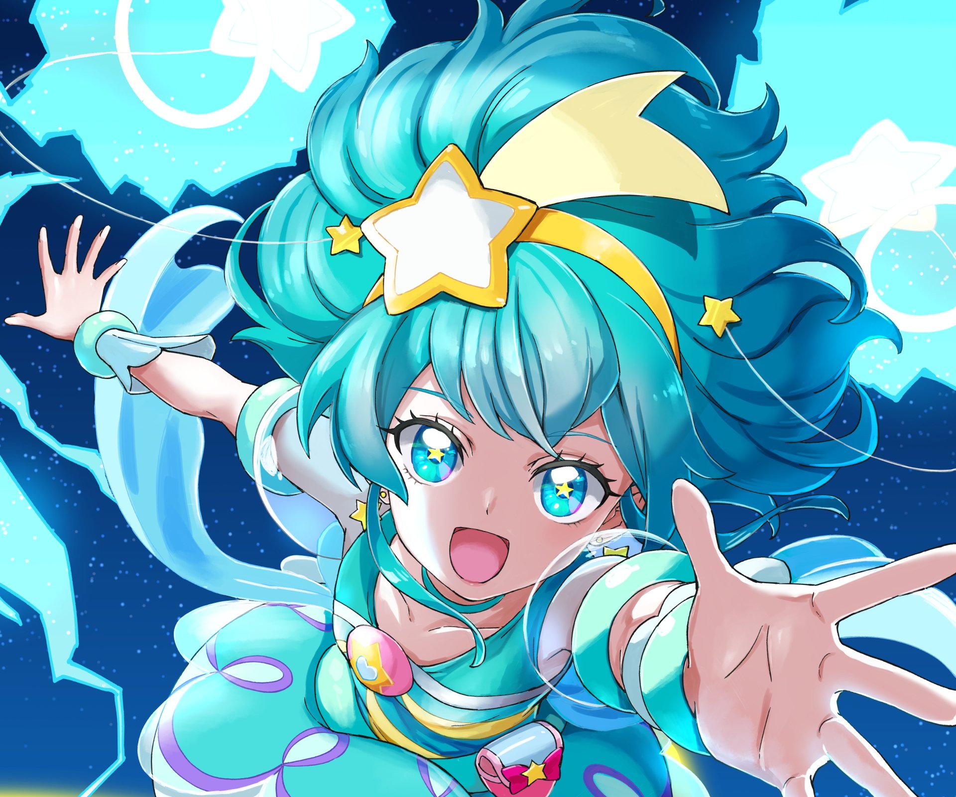 Download Lala Hagoromo Cure Milky Anime Star☆Twinkle Precure HD Wallpaper by Sharumon