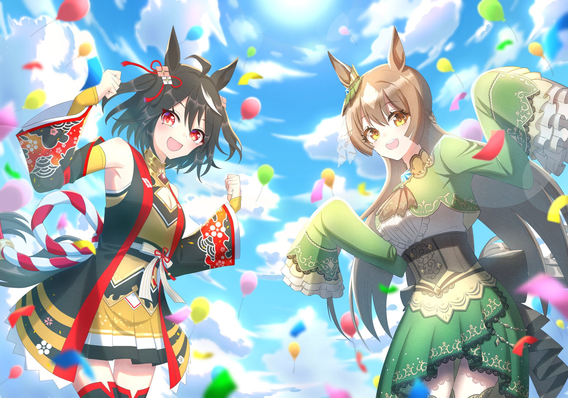 Download Satono Diamond Kitasan Black Anime Uma Musume: Pretty Derby 4k Ultra HD Wallpaper