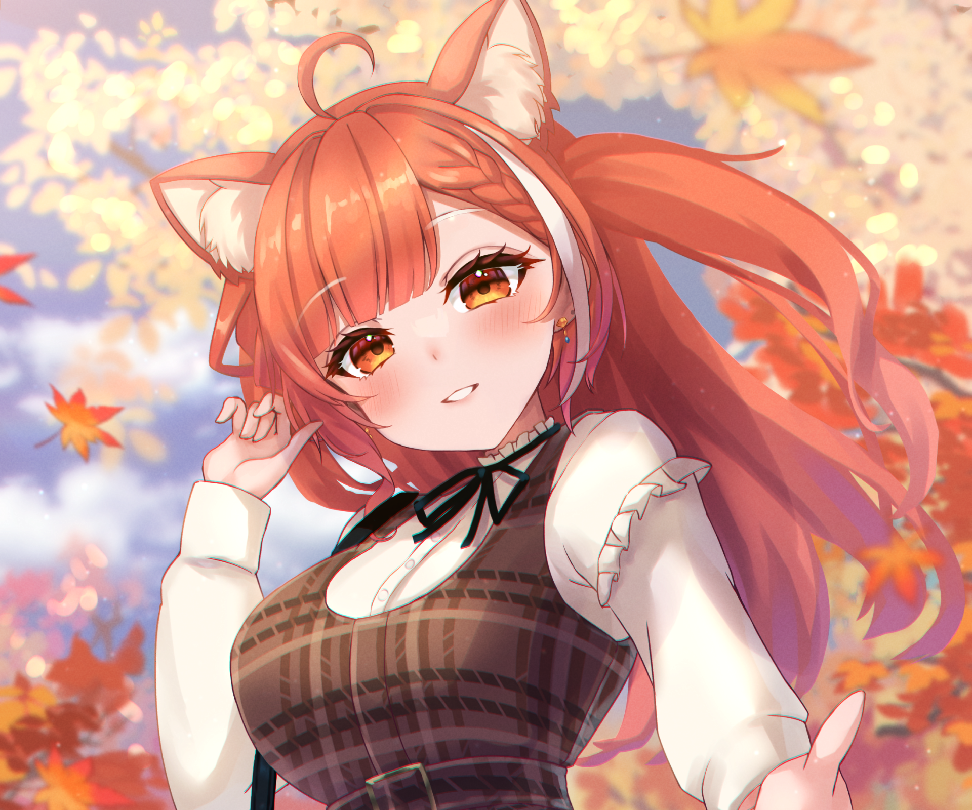 Download Nijisanji Ratna Petit Anime Virtual Youtuber HD Wallpaper by Miotyana