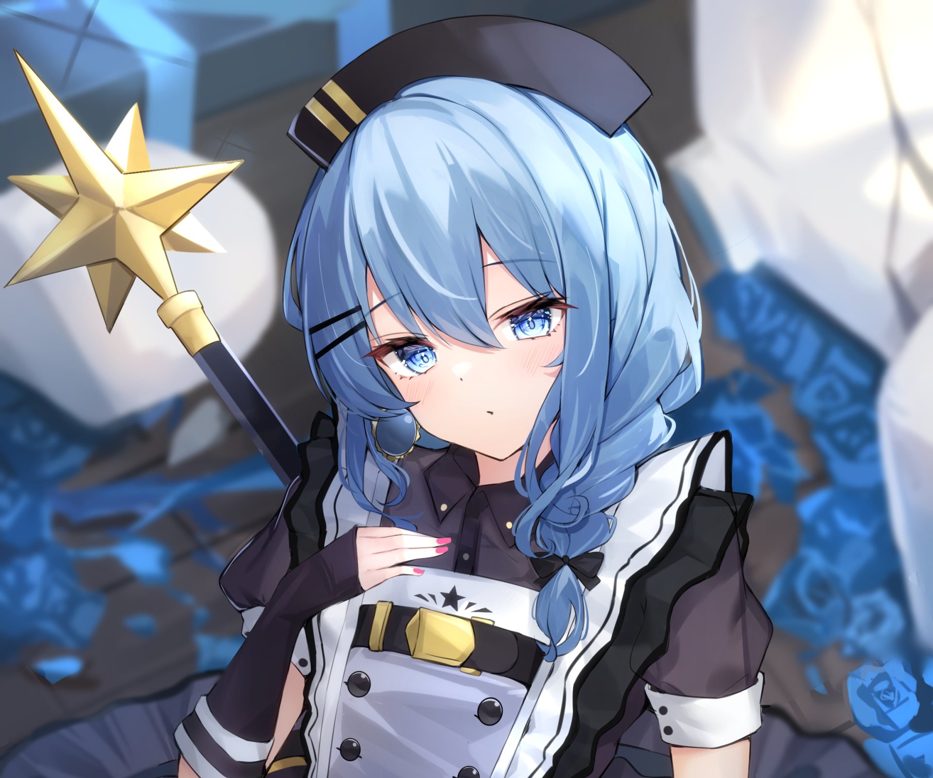 Download Hoshimachi Suisei Hololive Anime Virtual Youtuber HD Wallpaper by haidollo