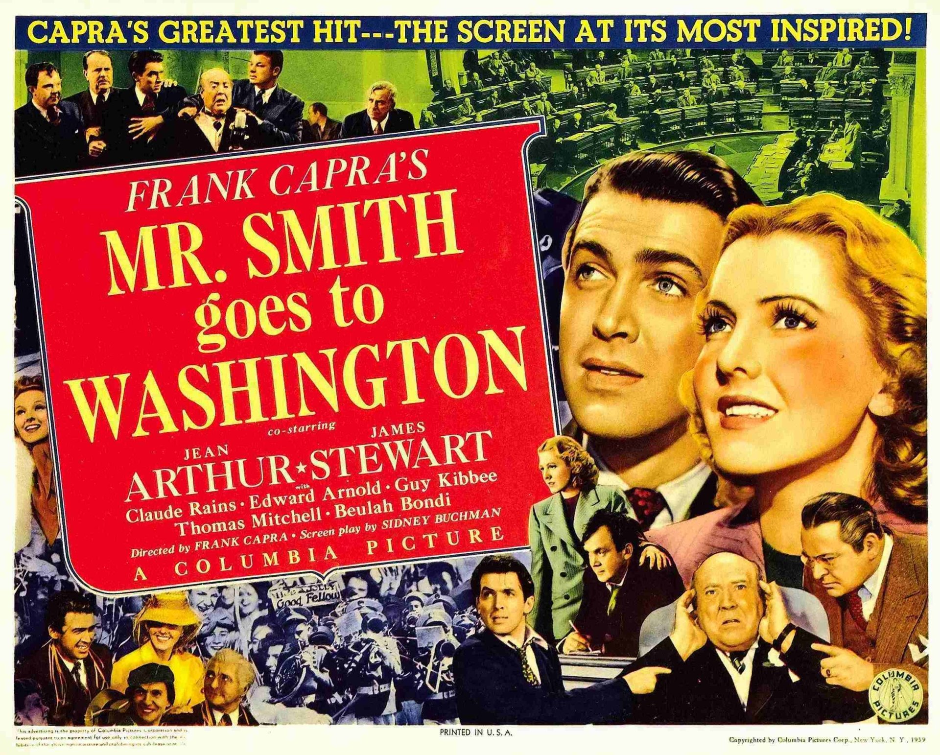 Movie Mr. Smith Goes to Washington HD Wallpaper.