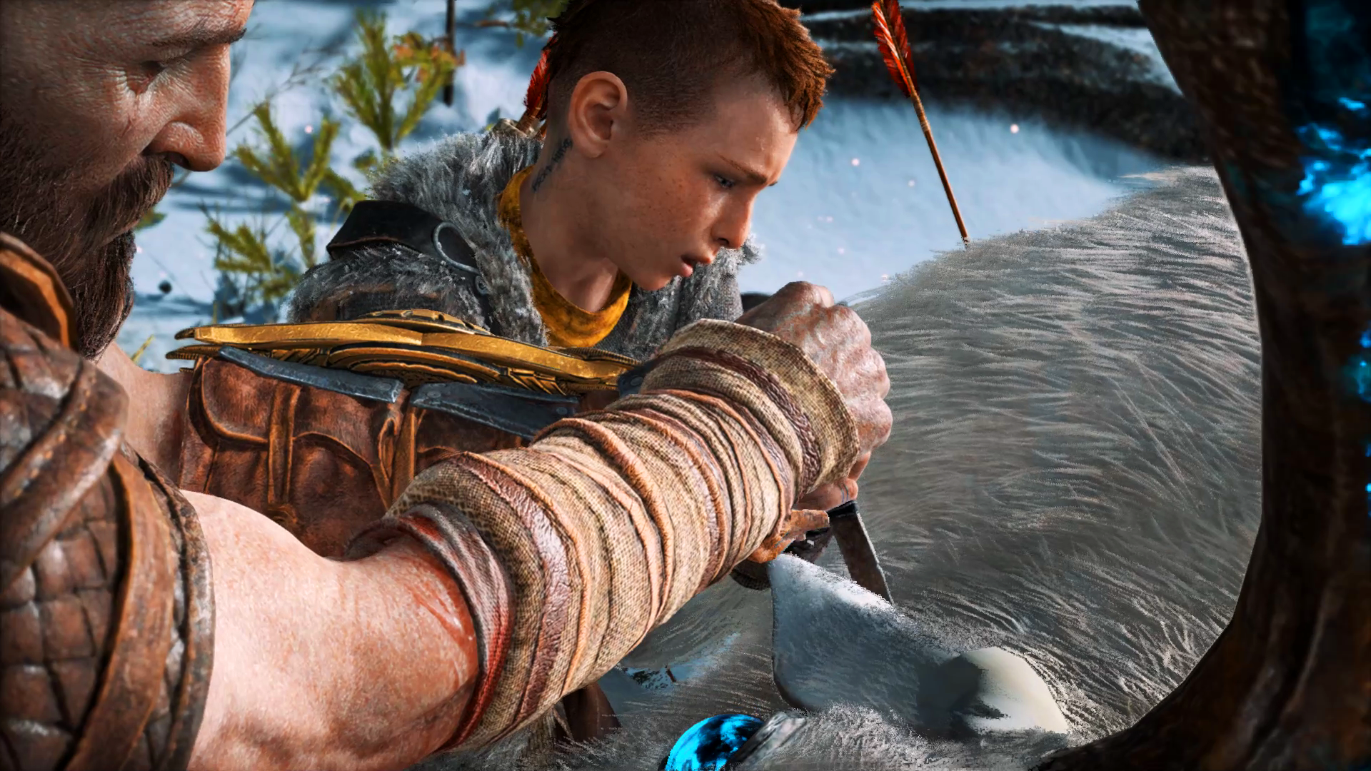 Download Atreus (God Of War) Kratos (God Of War) Video Game God Of War (2018) HD Wallpaper by PapaZan