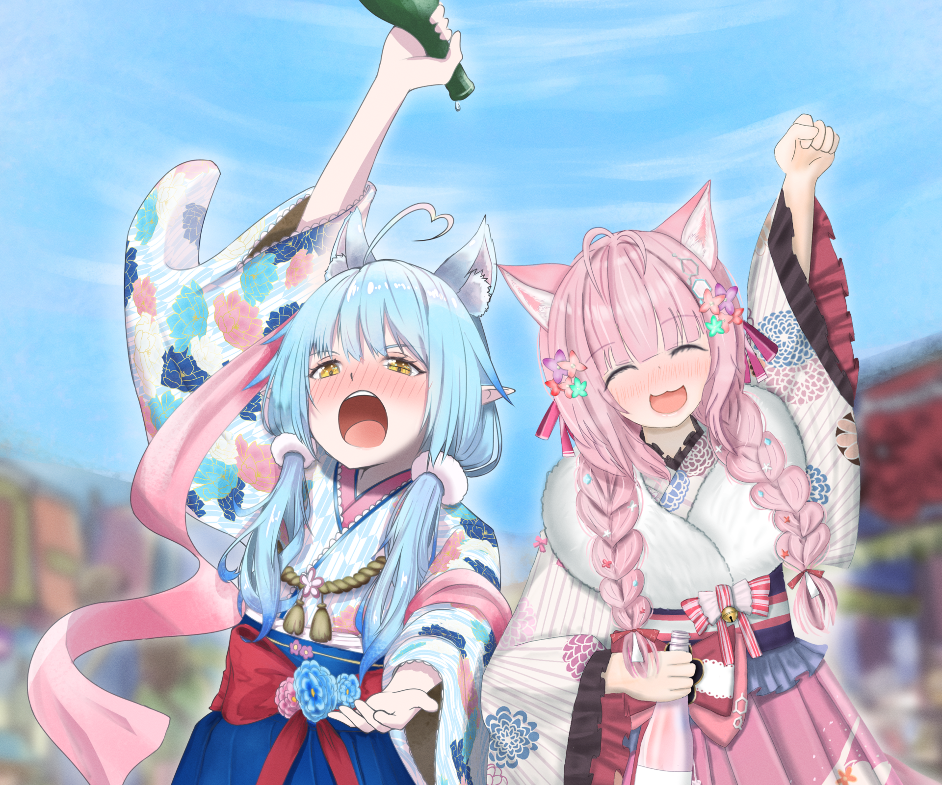 Download Hololive Yukihana Lamy Hakui Koyori Anime Virtual Youtuber HD Wallpaper by tatataecho