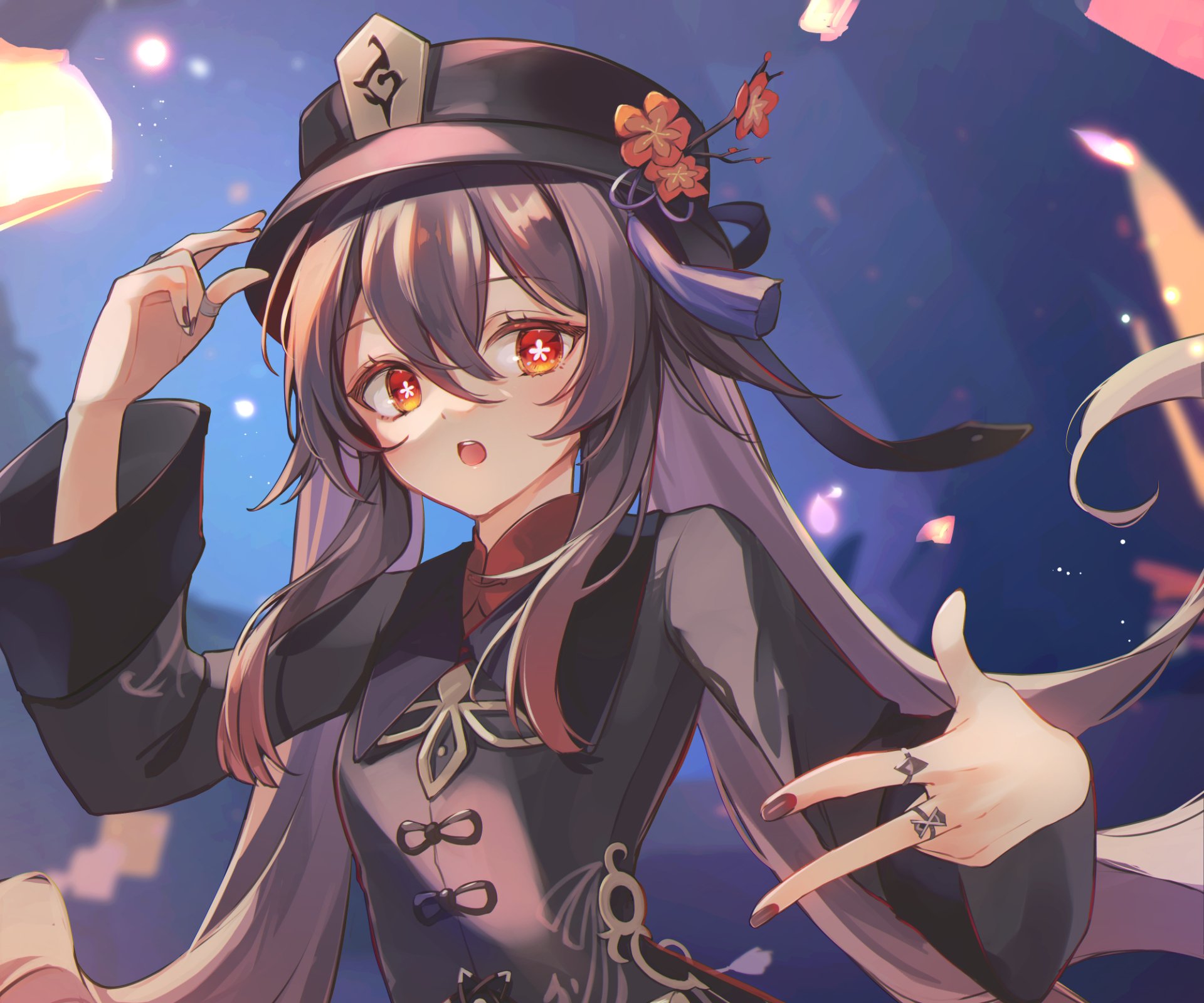 Download Hu Tao Video Game Genshin Impact HD Wallpaper by 7aka ne11