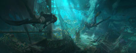 wreck scuba diving Sports HD Desktop Wallpaper | Background Image
