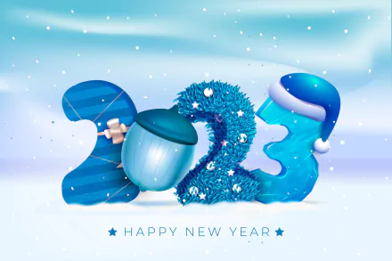 holiday New Year 2023 HD Desktop Wallpaper | Background Image