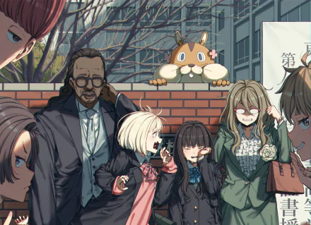 Mizuki Nakahara Mika (Lycoris Recoil) Takina Inoue Chisato Nishikigi Anime Lycoris Recoil HD Desktop Wallpaper | Background Image