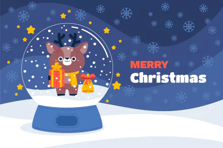 snow globe holiday Christmas HD Desktop Wallpaper | Background Image